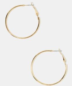40MM Gold Metal Hoops