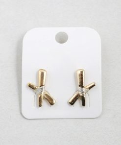 Wire Wrapped Hex Stud Earrings