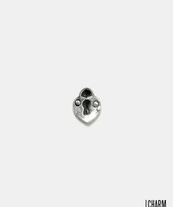 Silver Heart Lock Locket Charm