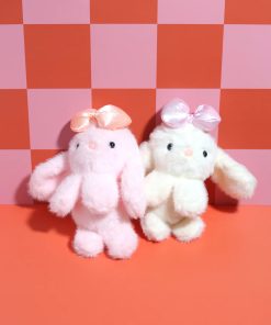 Sweet Bow Bunny Plush Keychain
