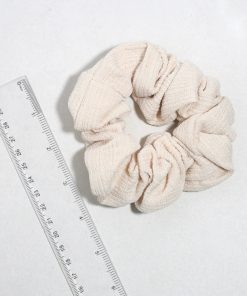 Alternative view of Cloud Cream Textured Oversized Hair Scrunchie