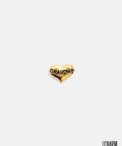 Gold Heart Grandma Locket Charm