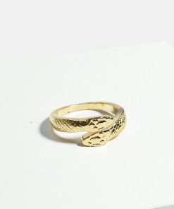 Alternative view of Textured Snake Ring