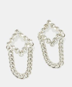 Alternative view of Square with Chain Earrings