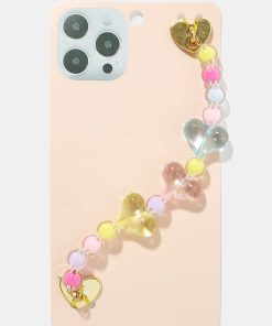 Alternative view of Heart Bead Phone Strap