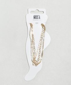 Alternative view of Triple - Layered Chain Anklet