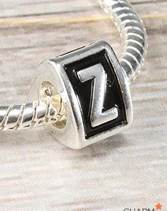 Letter Z Block Bead Charm