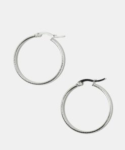 Textured Hoop Earrings