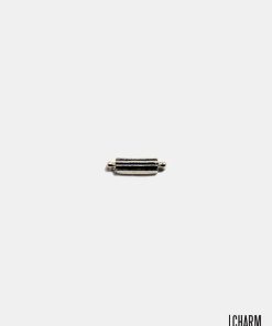 Black Harmonica Locket Charm