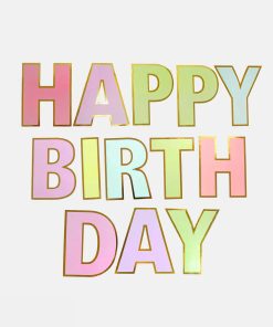 Official Key Items Colorful Happy Birthday Banner