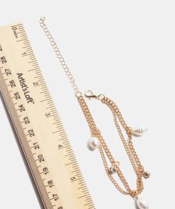 Alternative view of Layered Bracelet with Pearls