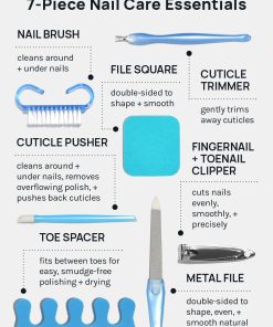 Alternative view of AOA 7 Piece Manicure Pedicure Tool Set