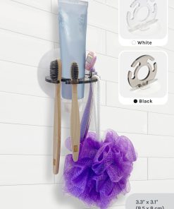 Official Key Items Self-stick Multi-toothbrush Holder