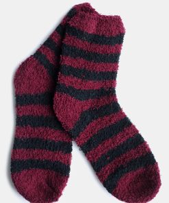 Alternative view of Fuzzy Socks with Stripes