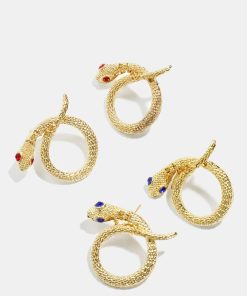 Snake Circle Earrings