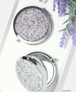 AOA A+ Magnifying Double-Sided Compact Mirror - Glitter