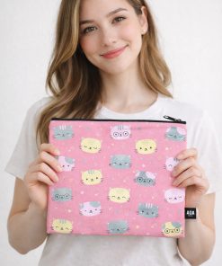 A+ Large Canvas Bag - Cats