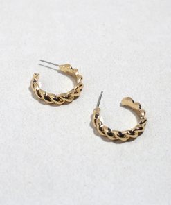 Twisted Glow Open Hoops