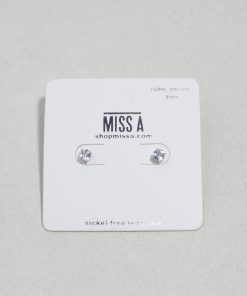 Classic 4mm Cubic Zirconia Studs - Silver