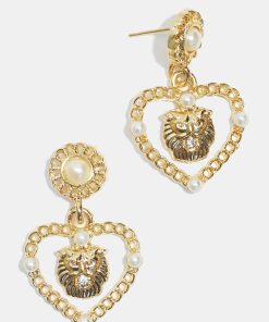 Alternative view of Lion Heart Earrings