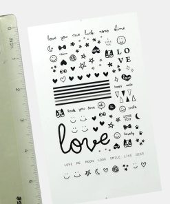 Alternative view of Love Deco Nail Art Sticker Sheet