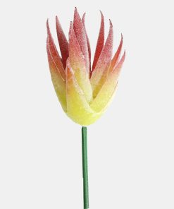 Alternative view of Official Key Items Artificial Succulents - Pink Flocking African Aloe