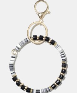 Alternative view of Wooden Bead Keychain Bracelet
