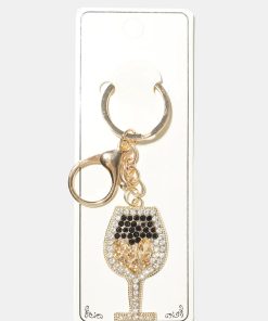 Wine Glass Keychain