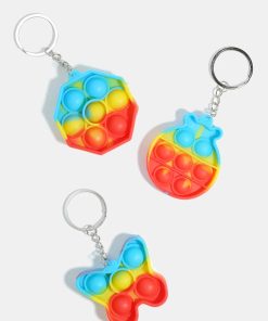 Tie-Dye Push Pop Keychain Fidget