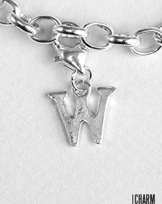 Letter W Dangle Charm