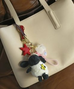 Alternative view of Bee Happy Sheep Plush Bag Charm