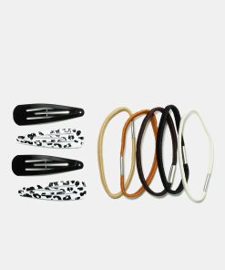 9 Piece Hair Tie and Clip Set