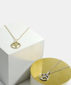 Tree in Circle Necklace