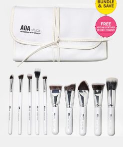 AOA Studio 10-Piece Sculpting Brush Set + Brush Roll