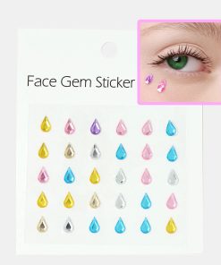 Teardrop Face Gem Stickers