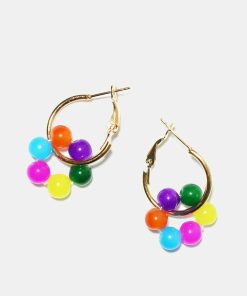 Bright Beaded Earrings