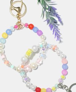 Beads & Flowers Key Ring