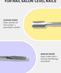 Alternative view of AOA Dual-Ended Cuticle Pusher + Nail Cleaner