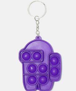 Alternative view of Robot Push Pop Keychain