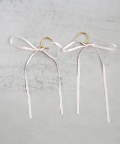 Satin Bow Statement Earrings
