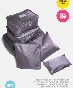 Official Key Items Packing Bags-6 Pc Set