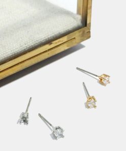 Small Gemstone Stud Earrings