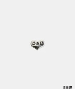 Dad Heart Locket Charm