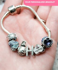 Alternative view of Letter W Block Bead Charm